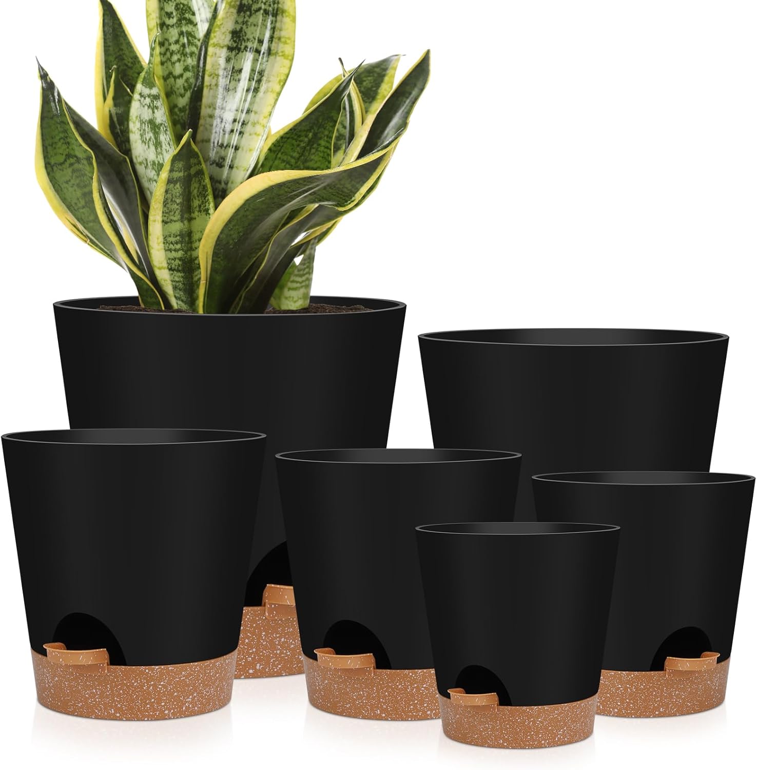 YNNICO Self-Watering Planters (Set of 6) - product photo